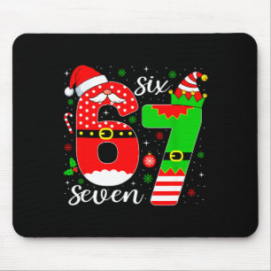 Tapis De Souris Numéro 67 Correspondant Six Sept 6 7 Mème 6-7 Noël