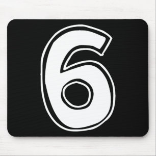 Tapis De Souris Numéro 6 Six Sept 6 7 Mème 67 Drôle 6ème Anniversa