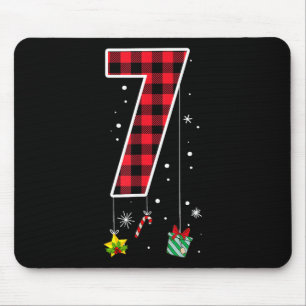 Tapis De Souris Numéro 7 Citation de mème drôle 6 7 Six Sept Noël