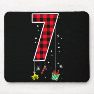 Tapis De Souris Numéro 7 Citation de mème drôle 6 7 Six Sept Noël