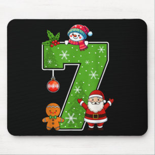 Tapis De Souris Numéro 7 Drôle 67 Mème Couple Pyjamas Noël Ma