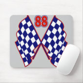 Tapis De Souris Numéro 88 et drapeaux Checkered (Avec souris)