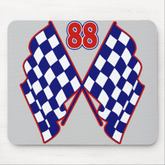 Tapis De Souris Numéro 88 et drapeaux Checkered