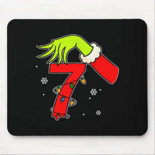 Tapis De Souris Numéro Amusant 7 Noël 67 Six Sept Mème Xmas Hommes