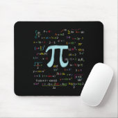 Tapis De Souris Numéro Cercle Pi Formules Nerdy Mathématiciens Pi (Avec souris)