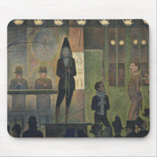 Tapis De Souris Numéro de cirque de cirque par Georges Seurat 1887