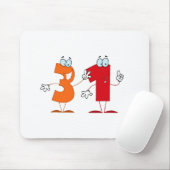 Tapis De Souris Numéro heureux 31 (Avec souris)