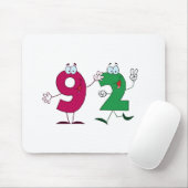 Tapis De Souris Numéro heureux 92 (Avec souris)