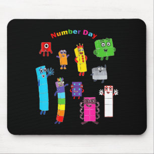 Tapis De Souris Numéroblock numéro jour drôles nombres heureux