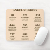 Tapis De Souris Numéros d'ange spirituel (Avec souris)