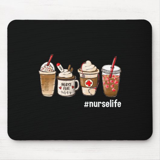 Tapis De Souris Nurse Life Funny Coffee Nurses (Devant)