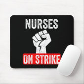 Tapis De Souris Nurses On Strike Nnu National Nurses United Staffi (Avec souris)