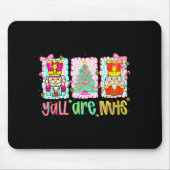 Tapis De Souris Nutcracker Merry Christmas Y'all Are Nuts Funny Xm (Devant)