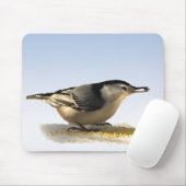 Tapis De Souris Nuthatch à poitrine blanche (Avec souris)