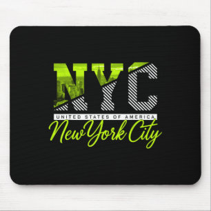 Tapis De Souris Nyc New York City Skyline Voyage Voyage Souvenir