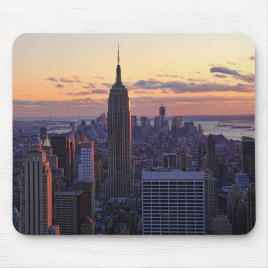 Tapis De Souris NYC Skyline juste avant le coucher du soleil (Devant)