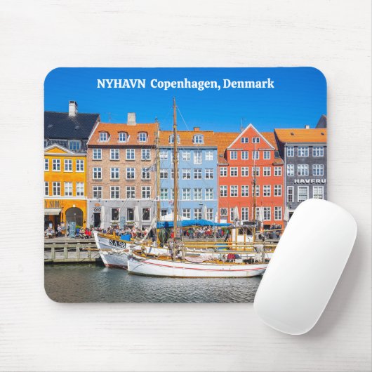 Tapis De Souris Nyhavn Copenhagen Danemark (Avec souris)