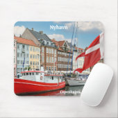 Tapis De Souris Nyhavn Copenhagen Danemark (Avec souris)