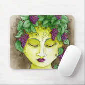 Tapis De Souris Nymphe Mousepad 4 de vignoble (Avec souris)