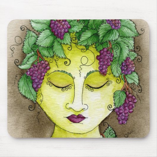 Tapis De Souris Nymphe Mousepad 4 de vignoble (Devant)