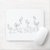 Tapis De Souris Nymphen dans le monde effrayant (Avec souris)