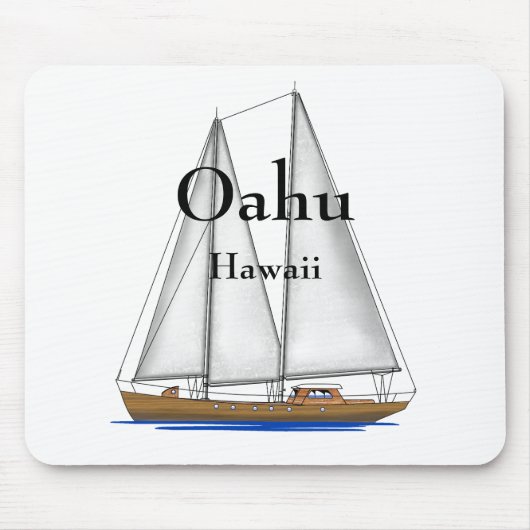 Tapis De Souris Oahu Hawaï (Devant)
