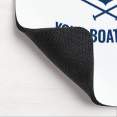 Tapis De Souris Oars d'Ancre nautique Nom du capitaine et du batea (Coin)