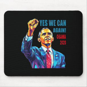 Tapis De Souris Obama 2028 Oui Nous pouvons à nouveau Obama 48ème