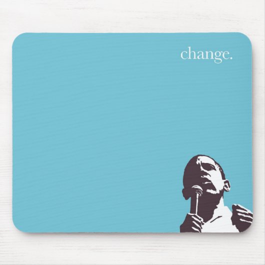 Tapis De Souris Obama : Changement (Devant)