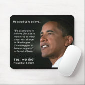 Tapis De Souris Obama - Croyez - Mousepad (Avec souris)