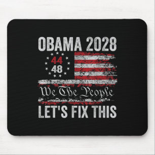 Tapis De Souris Obama Drapeau Vintage Rétro Patriotique 2028 Polit