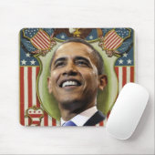 Tapis De Souris Obama Mousepad patriotique (Avec souris)