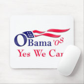 Tapis De Souris Obama oui nous pouvons Mousepad (Avec souris)