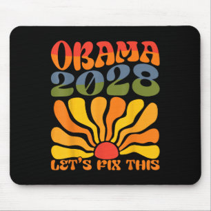 Tapis De Souris Obama pour le président 2028 Obama 2028 Flower Boh