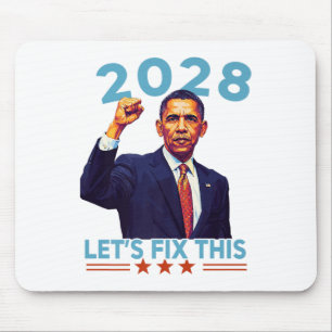 Tapis De Souris Obama Vintage rétro patriotique 2028