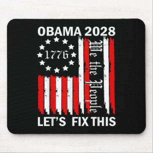 Tapis De Souris Obama Vintage rétro patriotique 2028