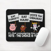 Tapis De Souris Obama Vote mousepad (Avec souris)