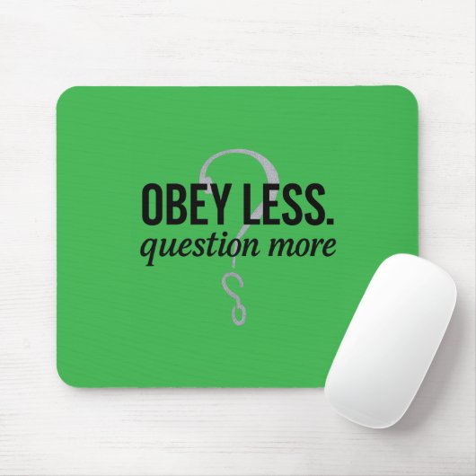 Tapis De Souris Obéis Moins. Question Plus - Conception de devis r (Avec souris)