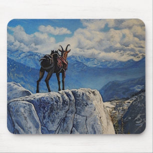 Tapis De Souris Oberhalsi Pack Chèvre dans les montagnes de l'Idah