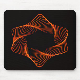 Tapis De Souris Objet Tore à Cadre de Fil Orange