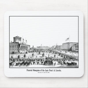 Tapis De Souris Obsèques funèbres du Président Lincoln