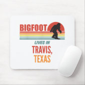 Tapis De Souris Observation de Bigfoot à Travis Texas (Avec souris)