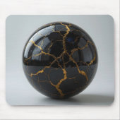 Tapis De Souris Obsidian Sphere Kintsugi (Devant)