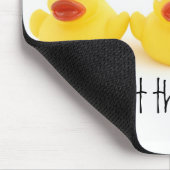 Tapis De Souris Obstétriciens et canards en caoutchouc jaunes (Coin)
