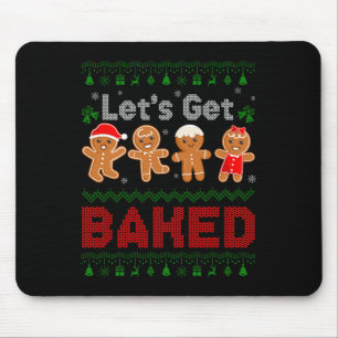 Tapis De Souris Obtenons Baked Cookie Baking Team Gingerbread Chri