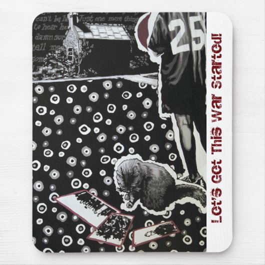 Tapis De Souris Obtenons ce Mousepad commencé par guerre (Devant)