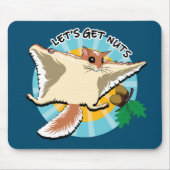 Tapis De Souris Obtenons des noix - Écureuil volant (Devant)