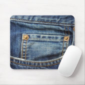 Tapis de souris occidental de jeans de denim (Avec souris)