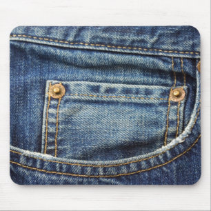 Tapis de souris occidental de jeans de denim