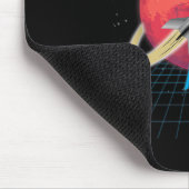 Tapis De Souris Occupy Mars Space Rocket Synthwave Outrun Retro (Coin)